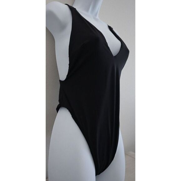 Good American GSW0294 Women's Sz 2/M Black Lounge One-Piece Swimsuit - Picture 4 of 11